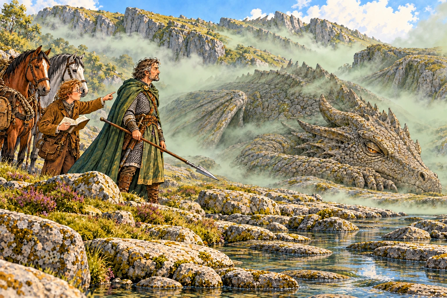 Illustration for Sir Cardevane and the Dragon