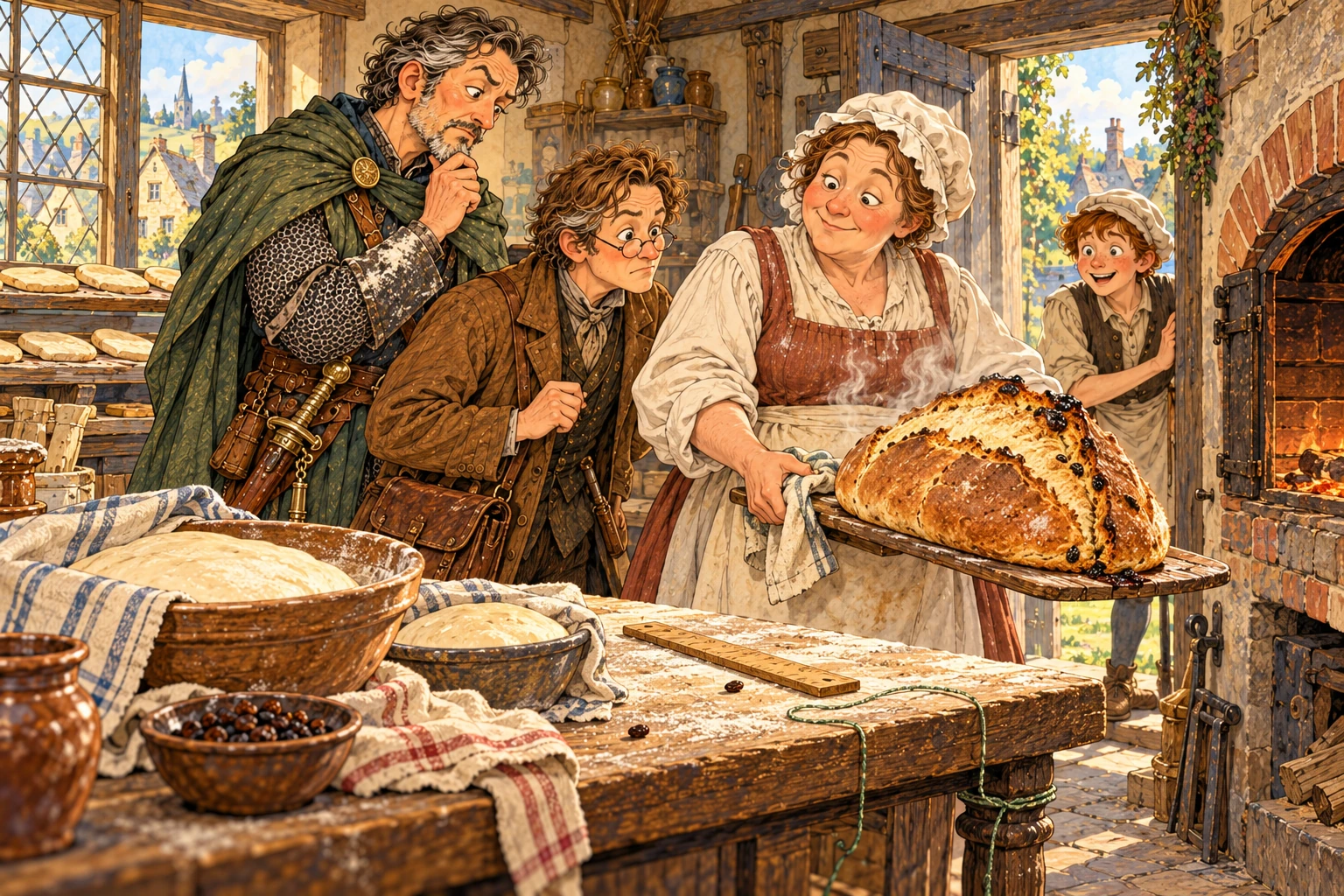 Illustration for Sir Cardevane and the Baker Who Would Not Let Bread Rise