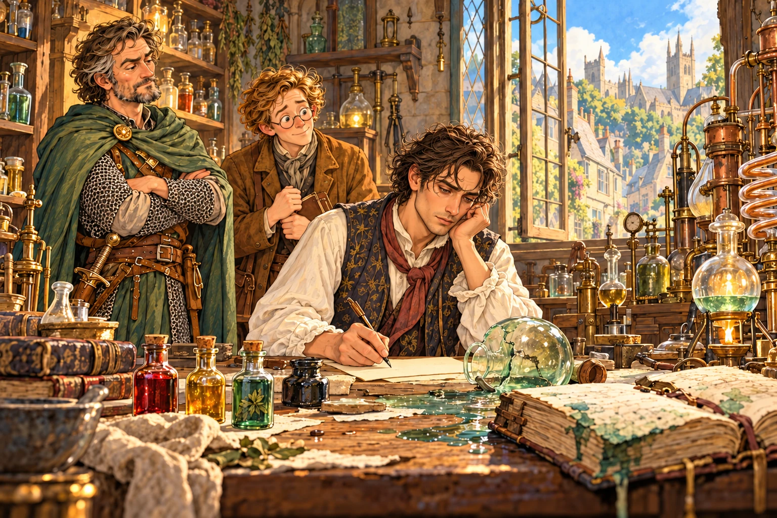 Illustration for Sir Cardevane and the Alchemist Who Could Not Believe Love