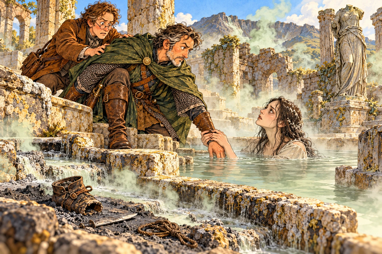 Illustration for Sir Cardevane and the Bath of Ash