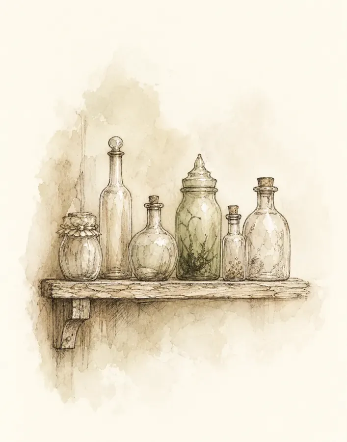 Illustration for The Princess Who Collected Jars