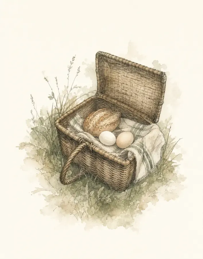 Illustration for The Three Children and the Wrong Picnic